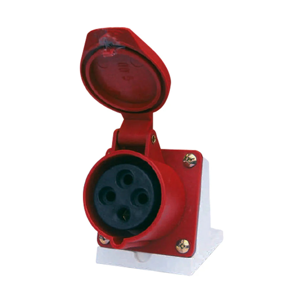 Enchufe Hembra Sobrepuesto 16A 3P+N+T 380V IP44 Lexo