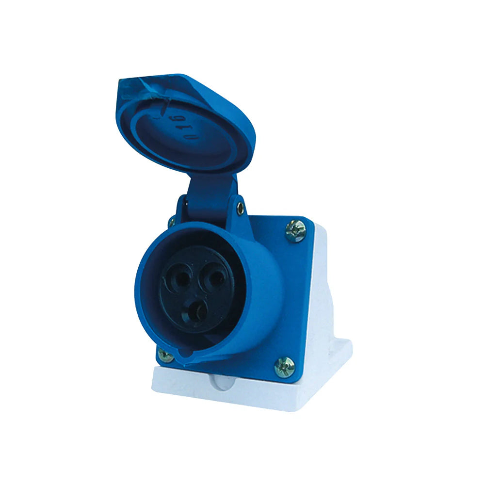 Enchufe Hembra Sobrepuesto 32A 2P+N+T 220V IP44 Lexo