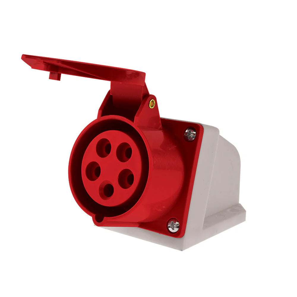 Enchufe Hembra Sobrepuesto 32A 3P+N+T 380V IP44 Lexo