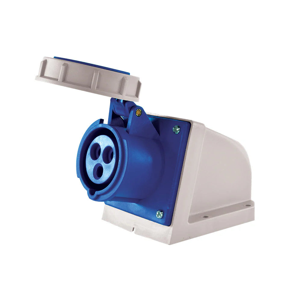 Enchufe Hembra Sobrepuesto 16A 2P+T 220V IP67 Lexo