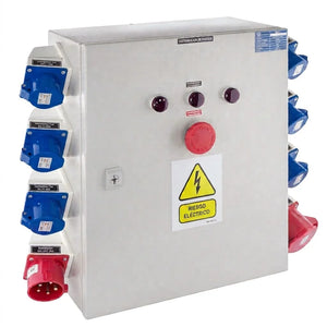 Tablero de Faena Metalico con Parada Emergencia 380V Size M Lexo