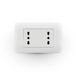 Enchufe Toma Corriente Duplex 10/16A 250V Blanco Lexo