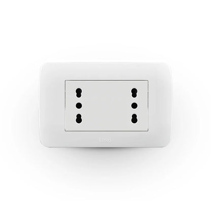 Enchufe Toma Corriente Duplex 10/16A 250V Blanco Lexo