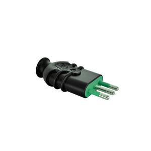 Enchufe Volante Macho 10 A 250 V 2P+T Negro Fanton