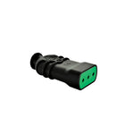 Enchufe Volante Hembra 10A 250V 2P+T Negro Fanton