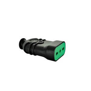 Enchufe Volante Hembra 10/16A 250 V 2P+T Negro Fanton