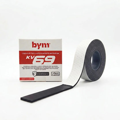 Cinta Autofundente de Caucho 69kV 19mm 5m Negra BYM