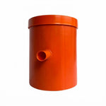Cámara de Registro Cooper 160mm PVC Naranja para Puesta a Tierra Alfaplast