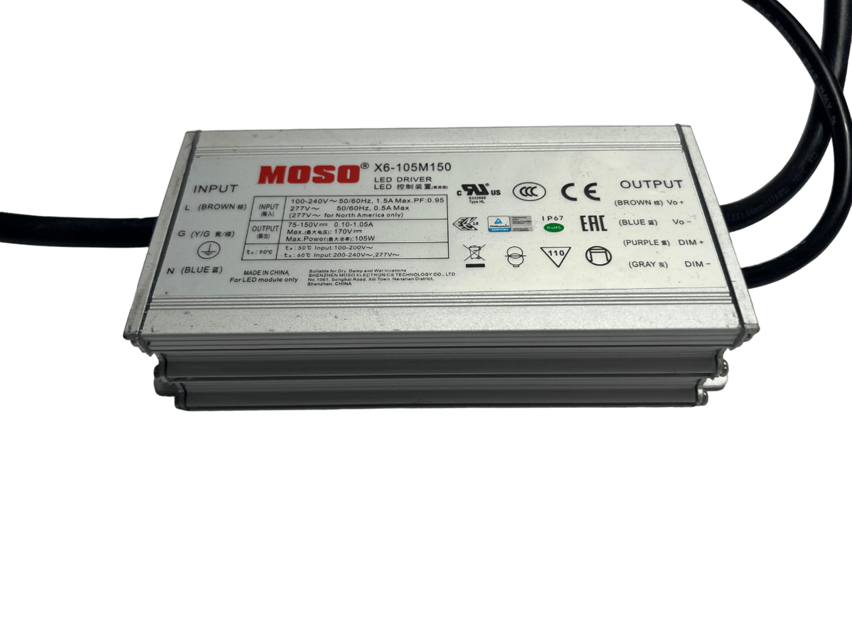 Driver LED 105W 3en1 Dimmable IP67 Serie X6 MOSO