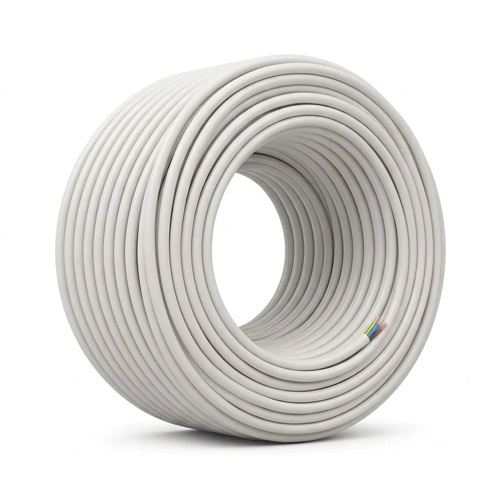 Cable Libre de Halógeno 2,5mm2 Blanco H07Z1-K Rollo 25m Ecocables - 3