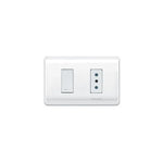 Interruptor Simple 9/12 + Toma Corriente 10A 250V Blanco Genesis Schneider