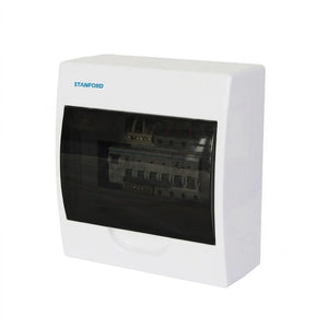 Tablero Sobrepuesto Tapa Color Humo 8 Polos IP40 Stanford
