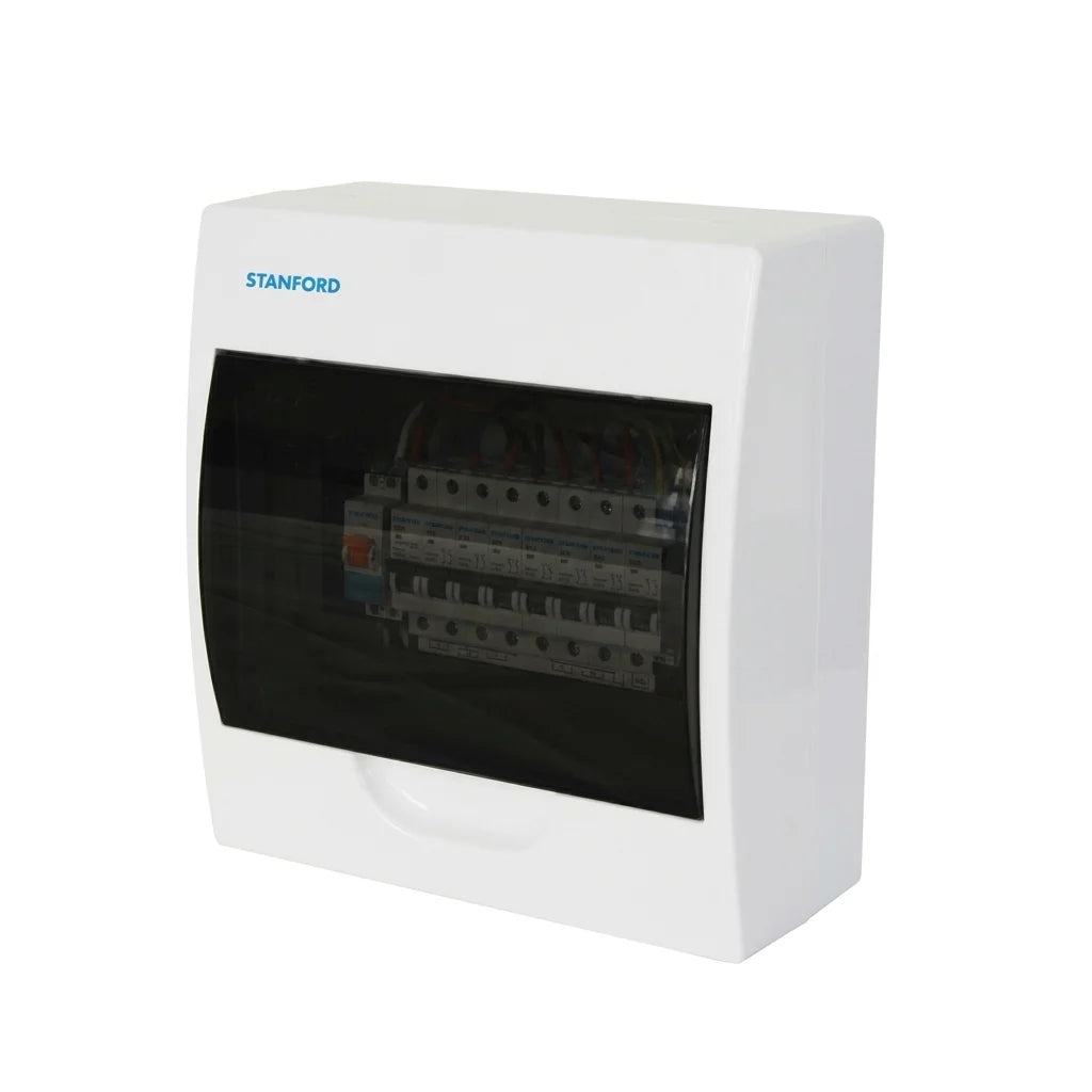 Tablero Sobrepuesto PVC Tapa Blanca 12P Stanford